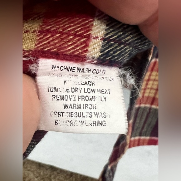 CHAPS Ralph Lauren Brushed‎ Flannel Shirt Plaid Check Button Down Sz Large A9 - Picture 3 of 9